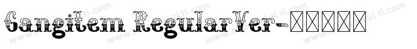 Gangitem RegularVer字体转换